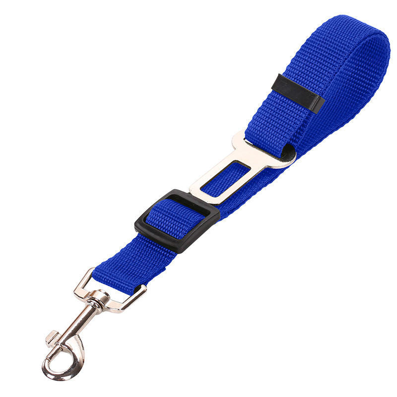 Durable Adjustable Pet Car Seat Belt – Nylon Safety Leash for Dogs & Cats