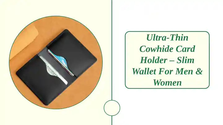 Ultra-Thin Cowhide Card Holder &ndash; Slim Wallet for Men &amp; Women by@Outfy