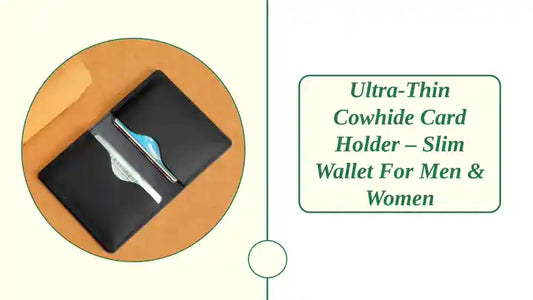 Ultra-Thin Cowhide Card Holder &ndash; Slim Wallet for Men &amp; Women by@Outfy